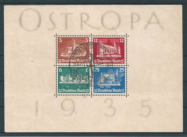 Block 3 Ersttagsstempel KÖNIGSBERG