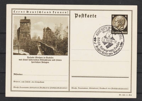 HOHENSTEIN-ERNSTTAL 7.8.38 Sachsenring NSKK (as45)