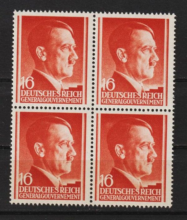 Generalgouvernement MiNr. 76 postfrisch ** Viererblock