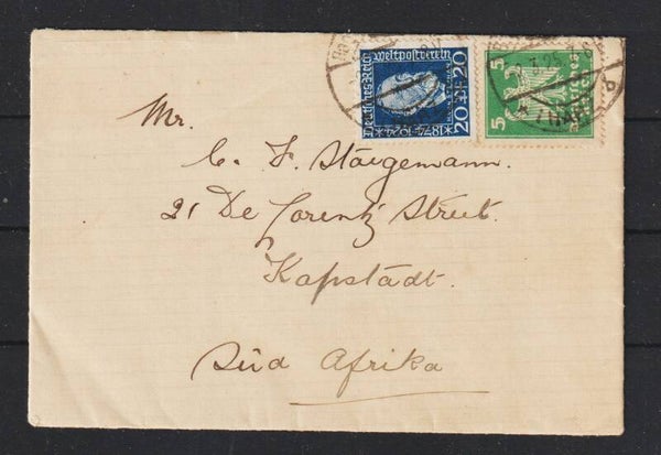MiNr. 369, 356 auf Brief BAD LAUTERBERG  2.3.25  (hs)