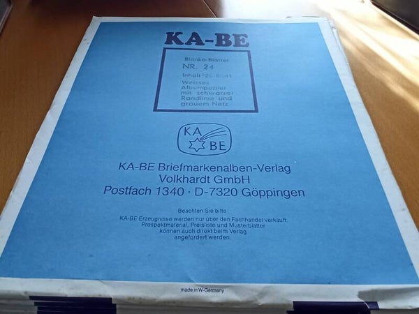 8 Pakete  (200 Seiten) KA-BE Blanko Albenblätter Nr. 24 mit je 25 Blättern