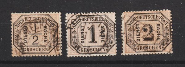 MiNr. D 3-5 gestempelt