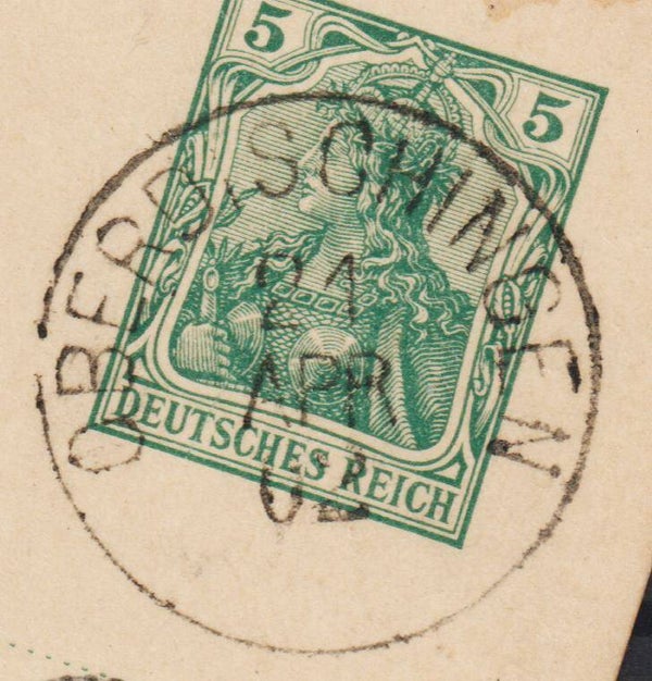 Ganzsache P 58 X  OBERDISCHINGEN  (b597)