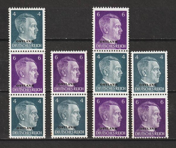 Ostland Zusammendrucke Mi.-Nr. S1-S4 postfrisch **