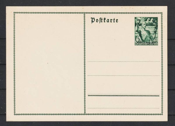 Ganzsache Karte P 267 "Fackelträger"