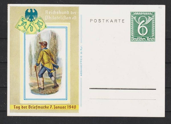 Ganzsache Karte P 289 "Tag der Briefmarke 1940"