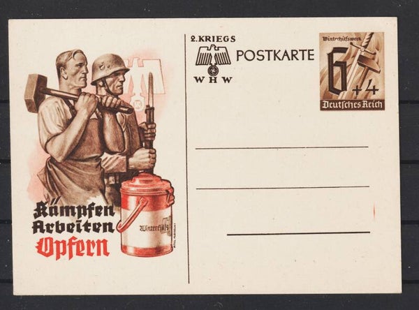 Ganzsache Karte P 291 "WHW 1940"