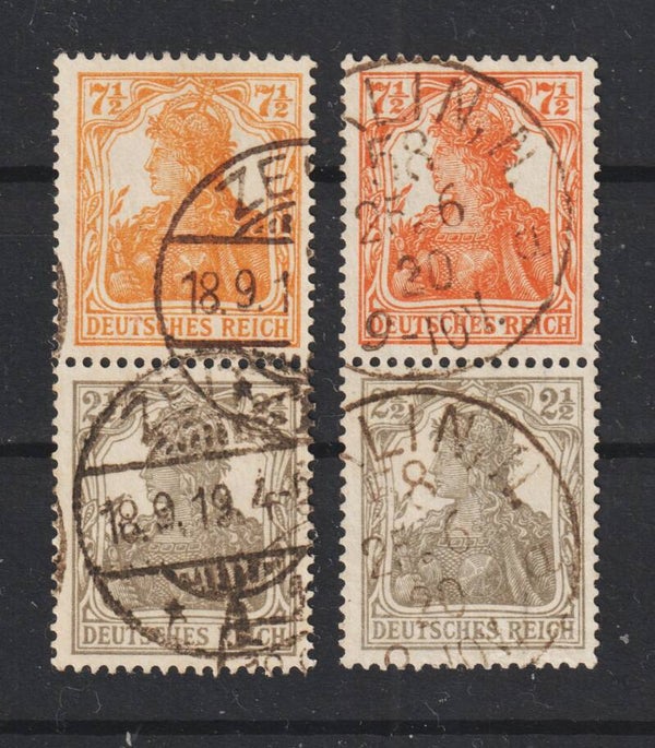 MiNr. S 13 a/b gestempelt