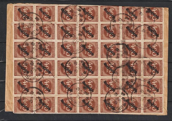 MiNr. 273 (2x) 278 (2x) 282 (2x) D 73 (2x) D 80 (42x) Brief 12.SEP.23  (s23080)