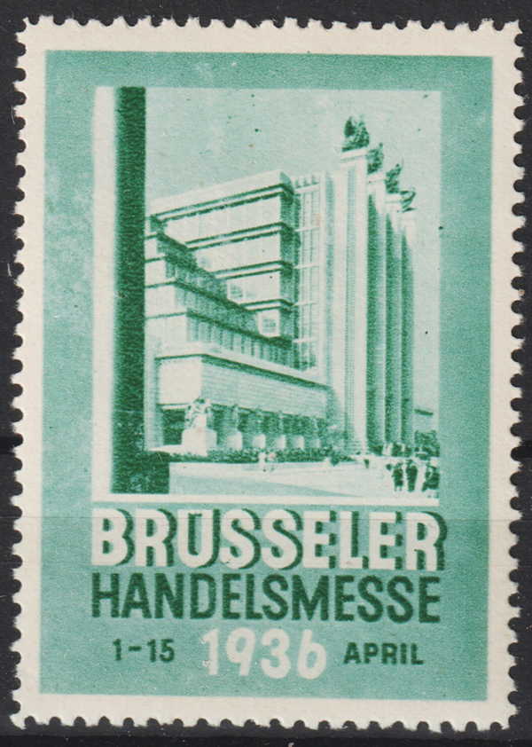 Vignette, Reklamemarke "Brüsseler Handelsmesse 1936"  (s23120)