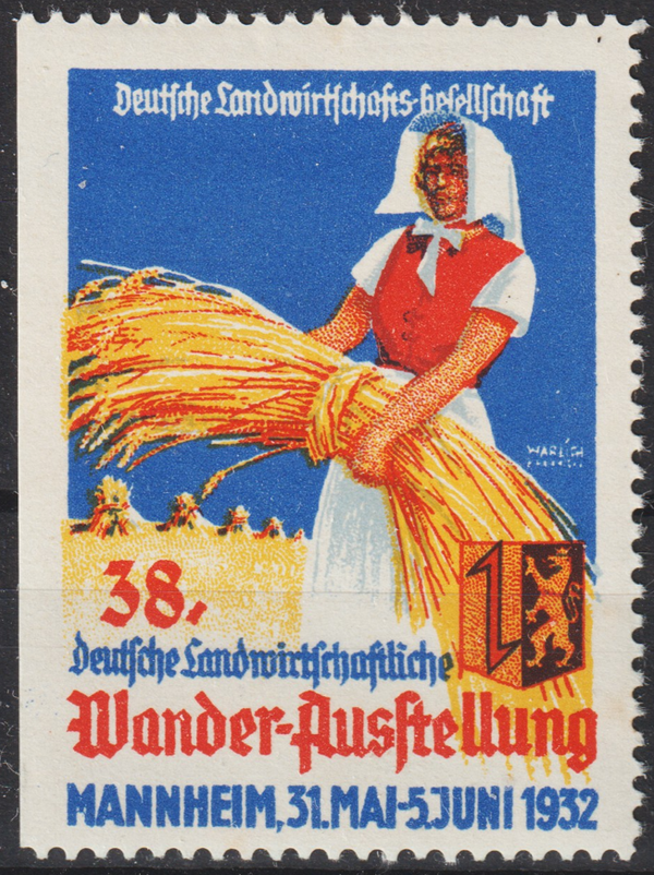 Vignette, Reklamemarke "Deutsche Landwirtschaftliche Wander-Ausstelluung 1932"  (s23120)