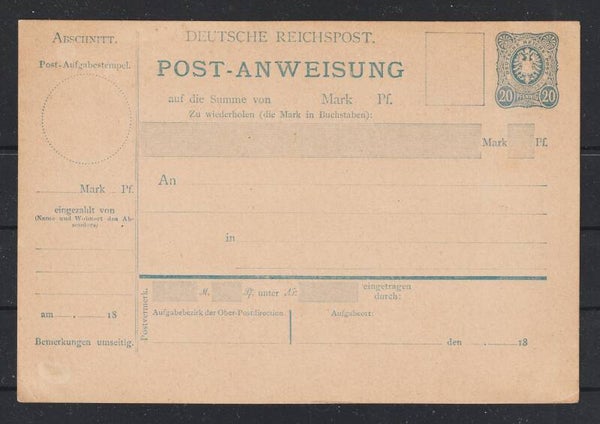 Postanweisung A 1 I  (s23155)