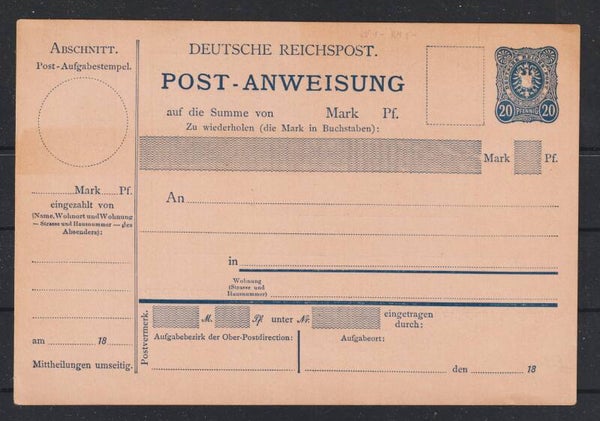 Postanweisung A 7, Druckdatum 489 (4)  (s23155)