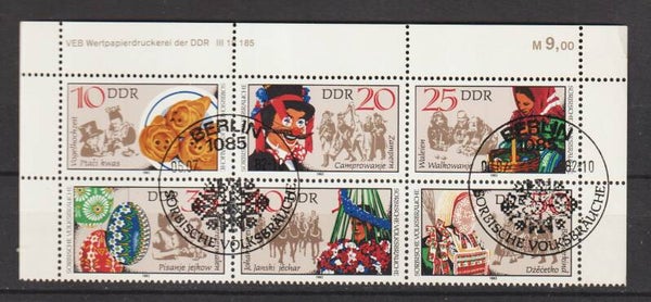 ZD aus MiNr. 2716-2721, Sechserblock mit Druckvermerk gestempelt  (s23159)