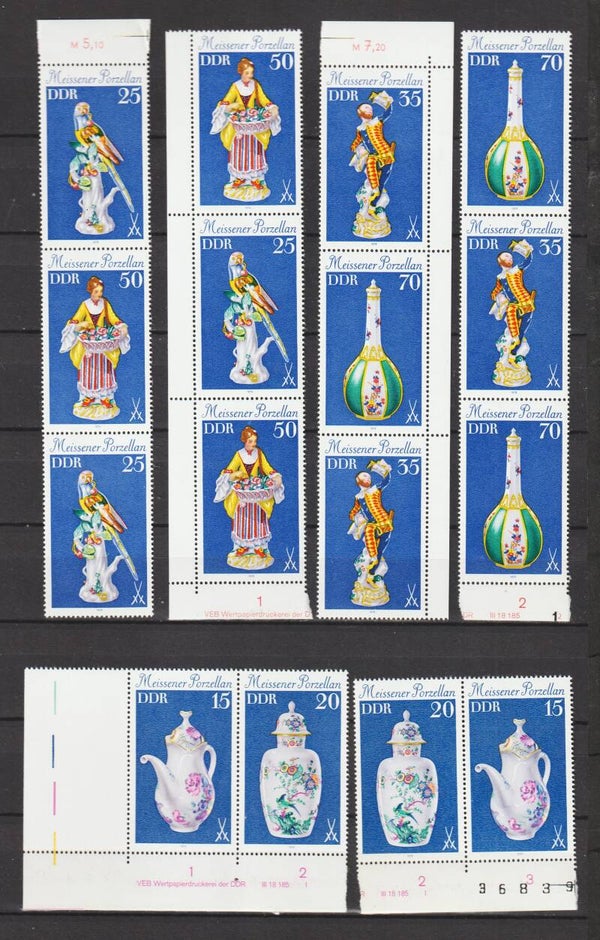 ZD aus ZD aus MiNr. 2464-2471, Meissener Porzellan postfrisch **  (s23160)
