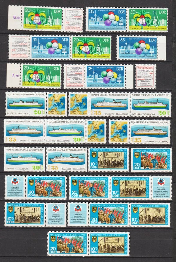ZD aus MiNr. 2345-2346, 2426-2427, 2429-2430 postfrisch **  (s23161)