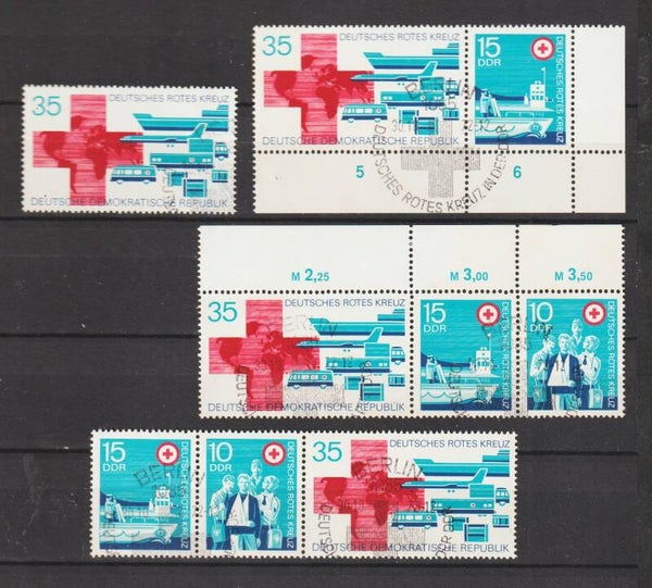 ZD aus MiNr. 1789-1791 Rotes Kreuz gestempelt  (s23164)