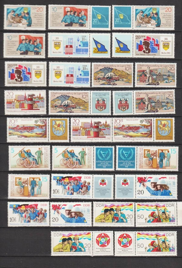 ZD aus MiNr. 2609-2610, 2621-2622, 2722-2723, 2878-2879 postfrisch **  (s23164)