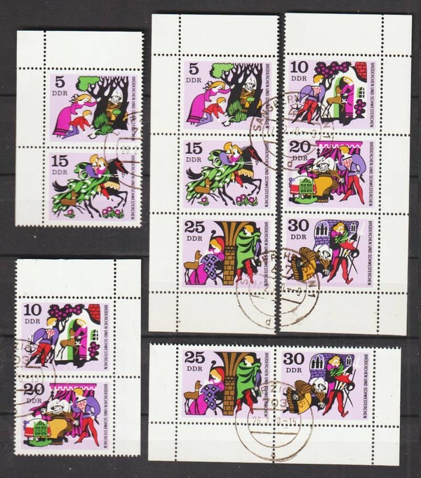 ZD aus MiNr. 1717-1722 Bremer Stadtmusikanten gestempelt (s23166)