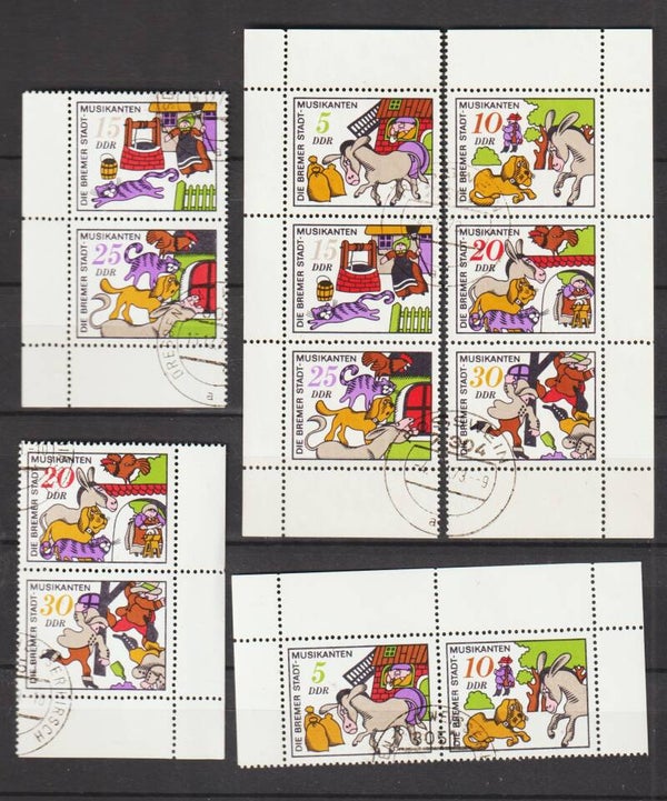 ZD aus MiNr. 1545-1550 Brüderchen u. Schwesterchen gestempelt (s23167)