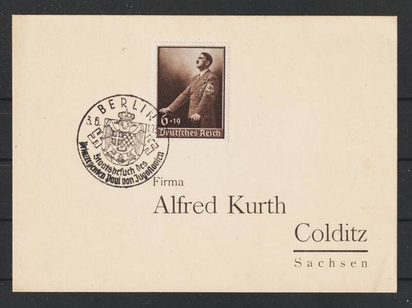 MiNr. 694 auf Postkarte mit Sonderstempel (s24022)