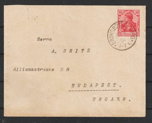 MiNr. 71 auf Brief, BRUNSBÜTTEL 20.7.04    (s24038)