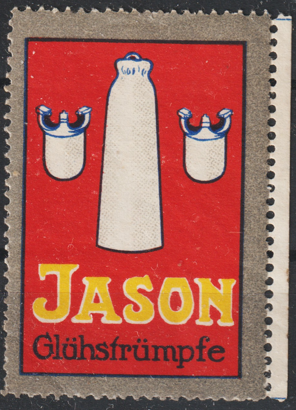 Vignette, Reklamemarke "Jason Glühstrumpf"  (s24039)