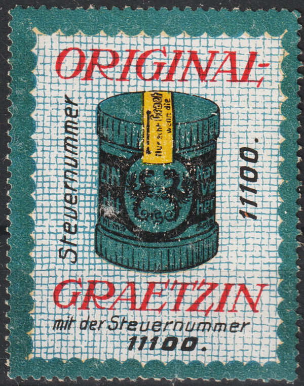 Vignette, Reklamemarke "Original Graetzin"    (s24039)