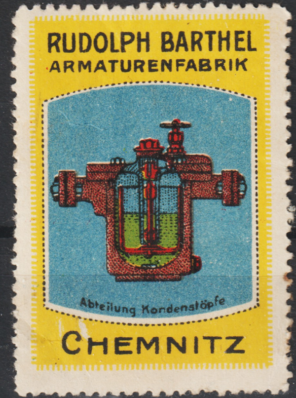 Vignette, Reklamemarke "RUDOLPH BARTHEL CHEMNITZ"   (s24039)