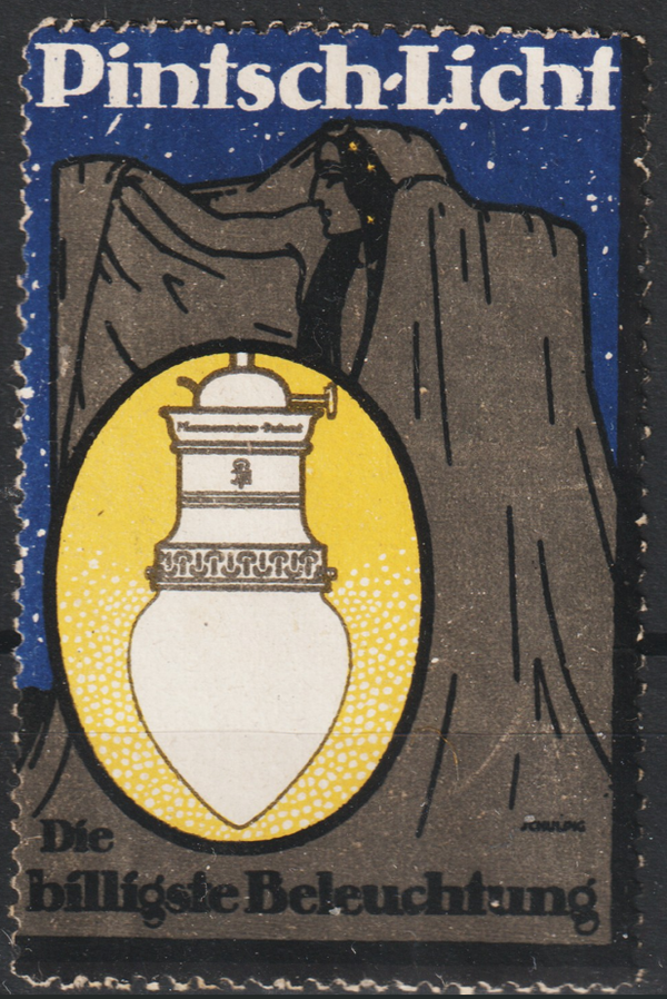Vignette, Reklamemarke "Pintsch-Licht Die billigste Beleuchtung"  (s24039)
