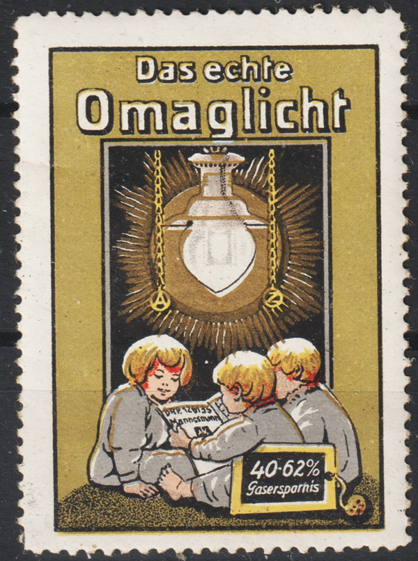 Vignette, Reklamemarke "Das echte Omaglicht"  (s24039)