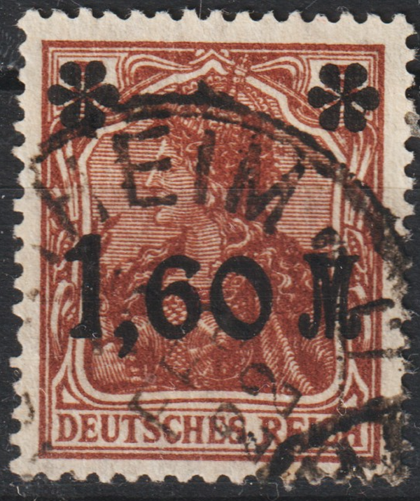 MiNr. 154 II gestempelt, geprüft    (s24040)