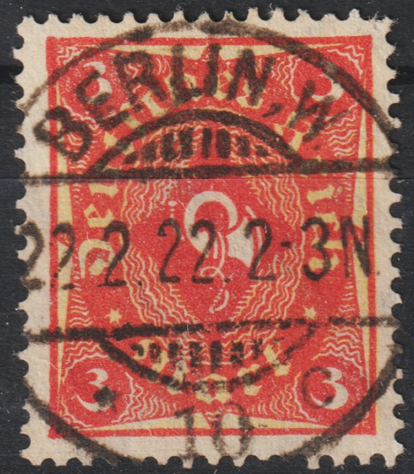MiNr. 192 gestempelt  2.2.22 2-3 N, geprüft  (s24040)