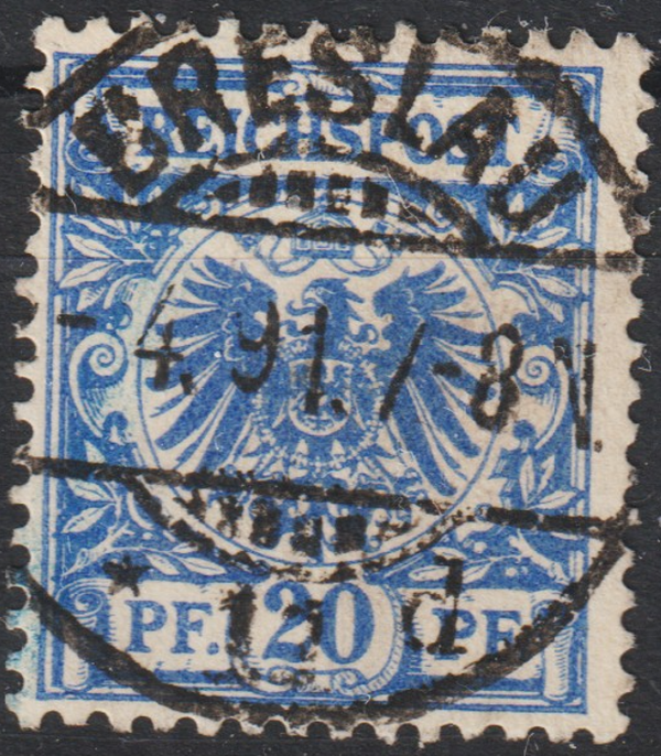 MiNr. 48 a gestempelt, geprüft (s24040)