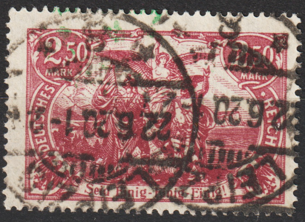 MiNr. 115 f gestempelt, geprüft (s24041)