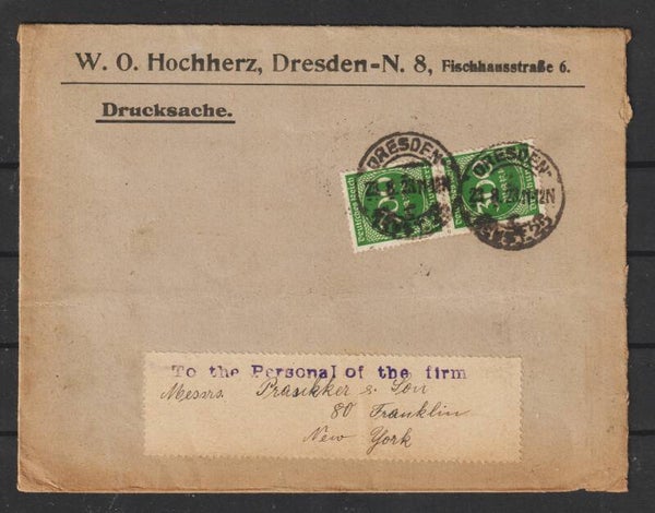 MiNr. 270 auf Drucksache nach USA 23.8.23 Letzttag PP 15 (s24041)