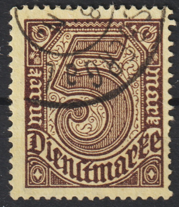 MiNr. D 33 c gestempelt, geprüft (s24041)