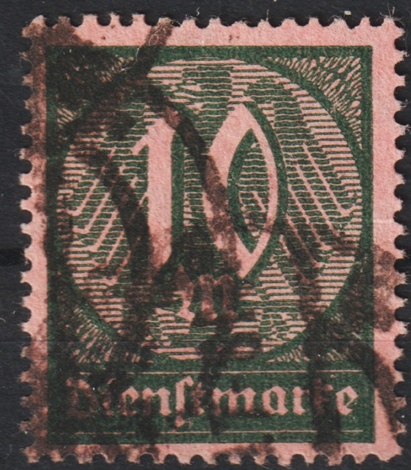 MiNr. D 71 gestempelt, geprüft (s24041)