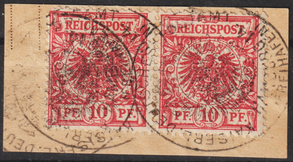 MiNr. 47 gestempeltes Paar (s24042)