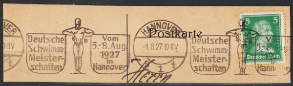 MiNr. 387 Briefstück, Stempel  (s24052)