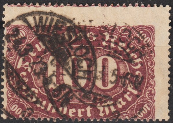 MiNr. 219 gestempelt, Markenbild stark veschoben  (s24053)