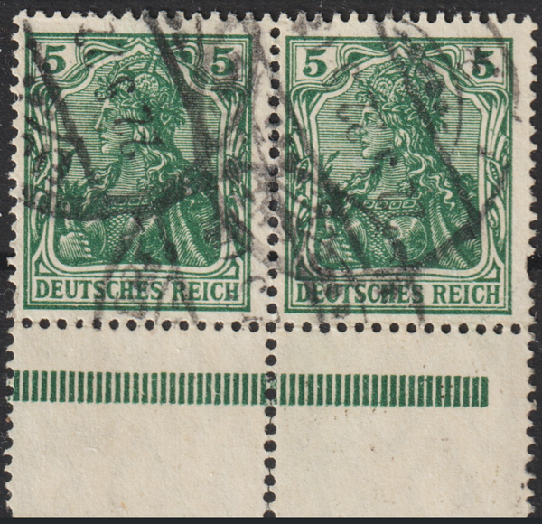 MiNr. 85 Unterrand gestempelt  (s24053)