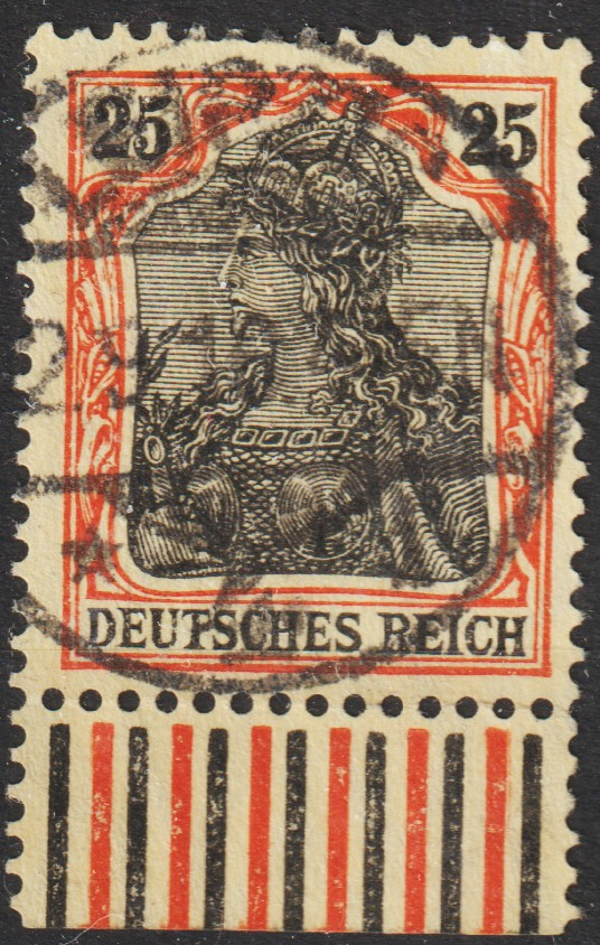 MiNr. 88 I Unterrand gestempelt  (s24053)