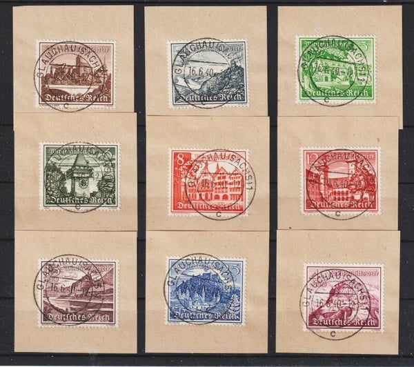 MiNr. 730-738 Briefstücke  (s24078)