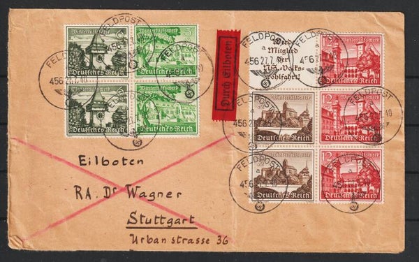 Feldpost Eilboten Brief  27.7.40  (s24078)