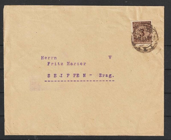 Dezemberbrief, MiNr. 338 Drucksache  CHEMNITZ 13.12.23  (s24080)