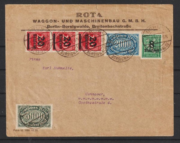 ROTA Waggon- u. Maschinenbau GmbH BERLIN BORSINGWALDE 15.9.23   (s24089)