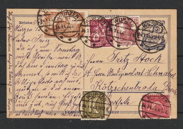Ganzsache P 146 WURZEN  14.11.22  (s24112)