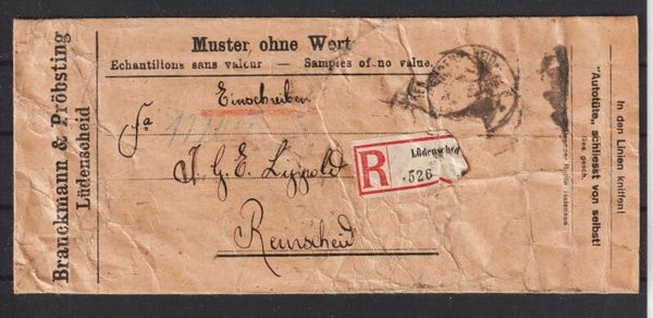 MiNr. 526 Brief "Muster ohne Wert"    (s24128)
