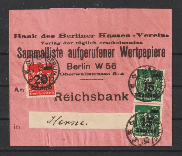 Streifband BERLIN 20.9.23  (s24140)